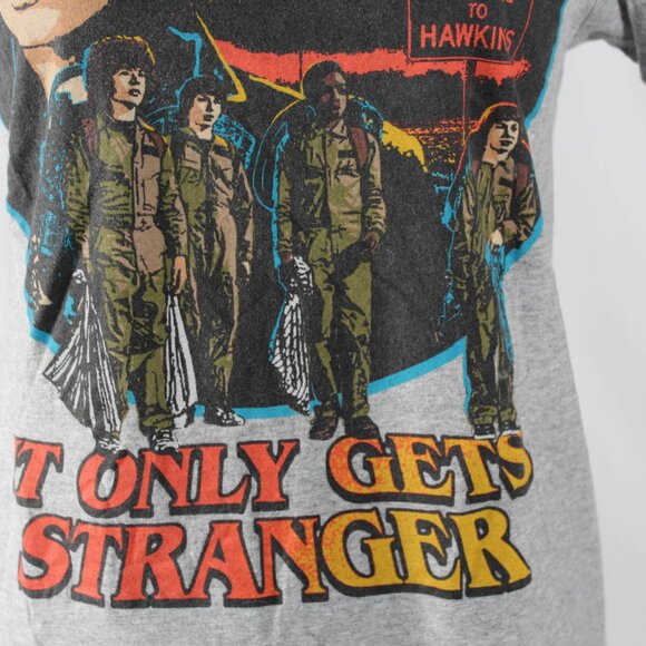 Stranger Things "It Only Gets Stranger" Ghostbusters Graphic Tee – Unisex Small - Picture 3 of 5